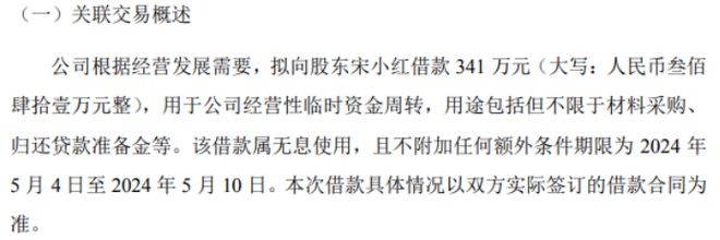 米乐m6官网登录入口华英包装拟向股东宋小红借款341万 用于公司经营性临包装设计时(图1)